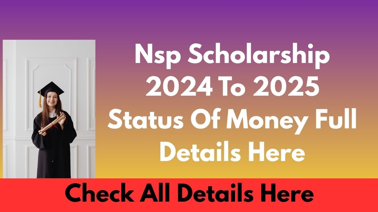 Nsp Scholarship 2024 To 2025 Status Of Money Full Details Here